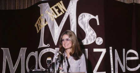 Gloria Steinem for the presentation of Ms.Magazine